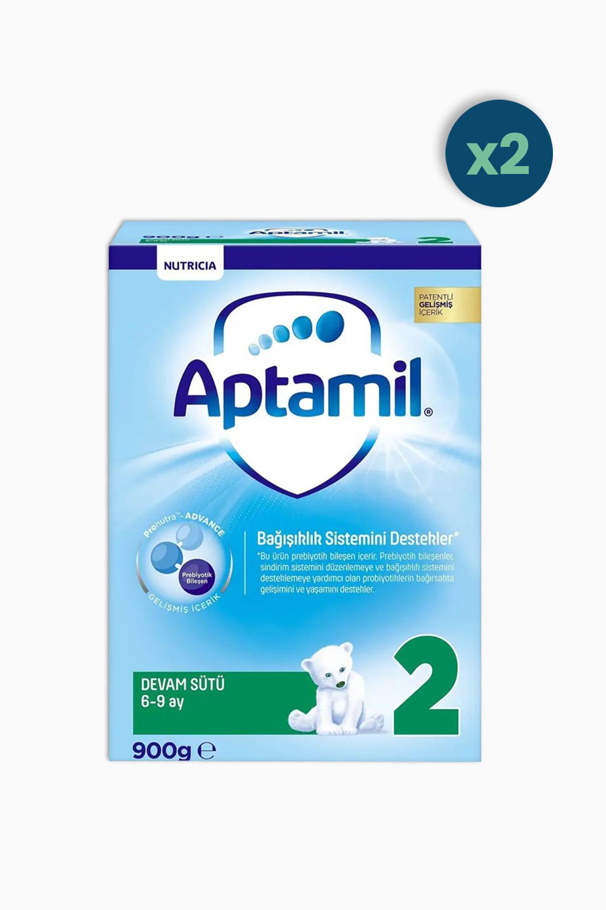 Aptamil 2 Numara Bebek Sütü 900 gr 2 Adet
