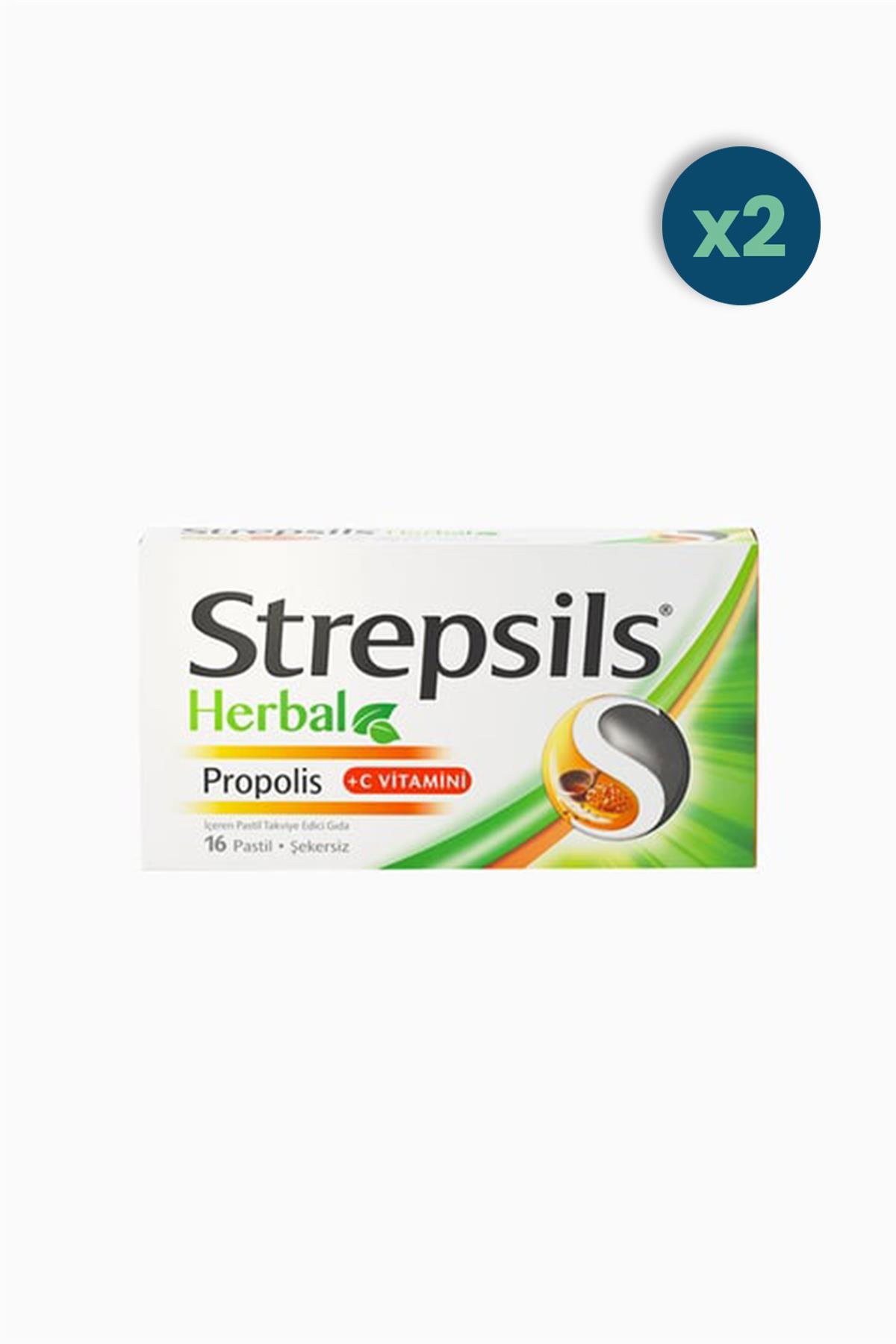 Strepsils Herbal Propolis Aromalı 16 Pastil 2 Adet