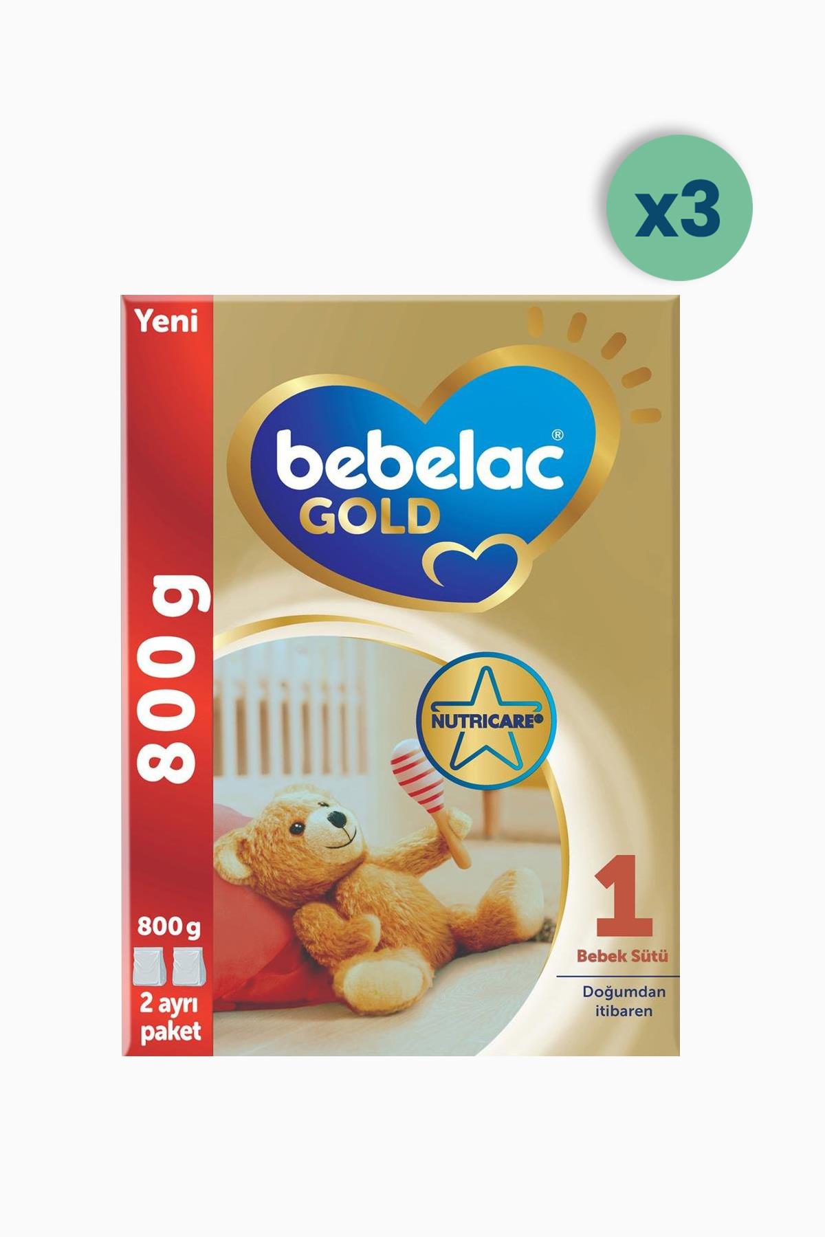 Bebelac Gold 1 Bebek Sütü 0-6 Ay 800 gr 3 Adet
