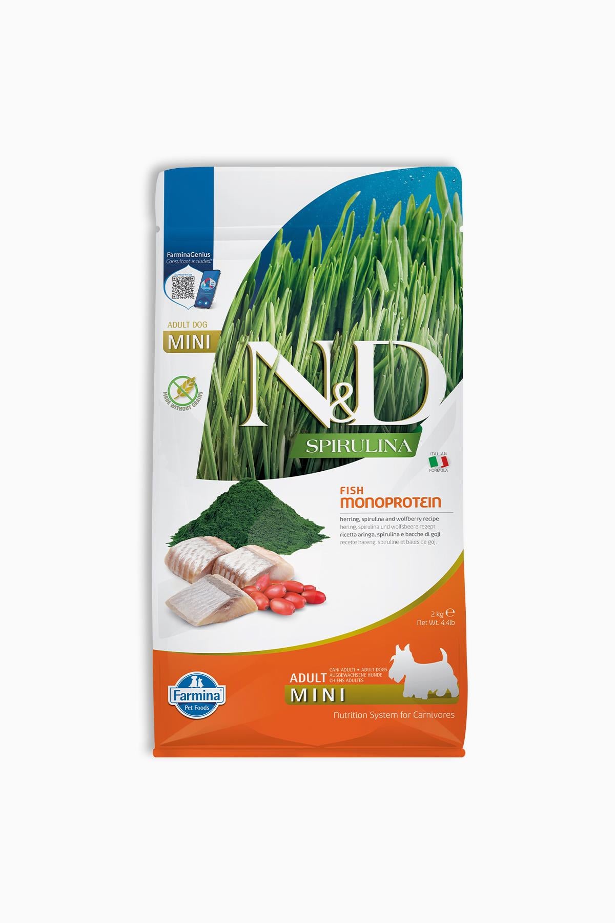 N&D Spırulına Herrıng Yetişkin Mını 2 Kg