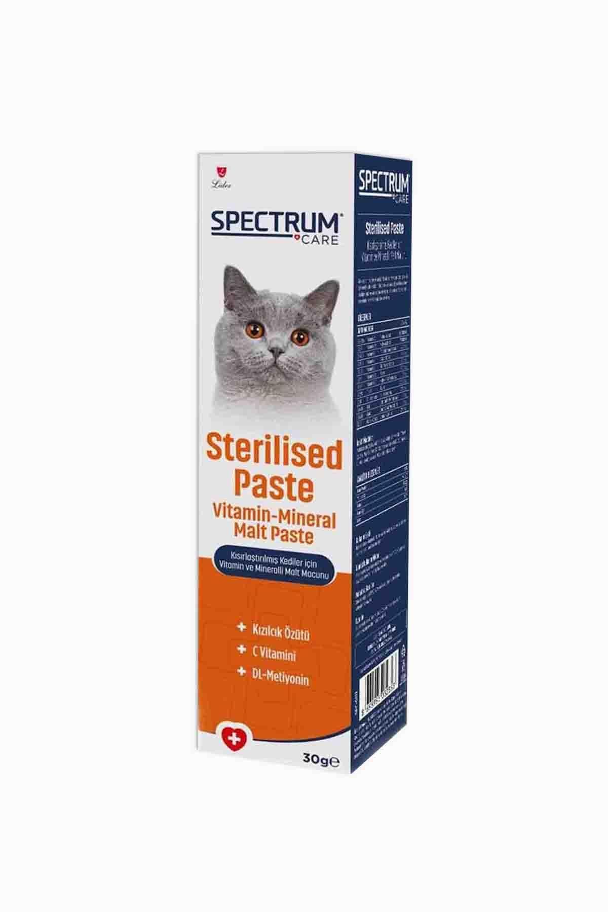 Spectrum Kısırlaştırılmış Kediler İçin Vitamin ve Mineralli Malt Macunu 30 gr