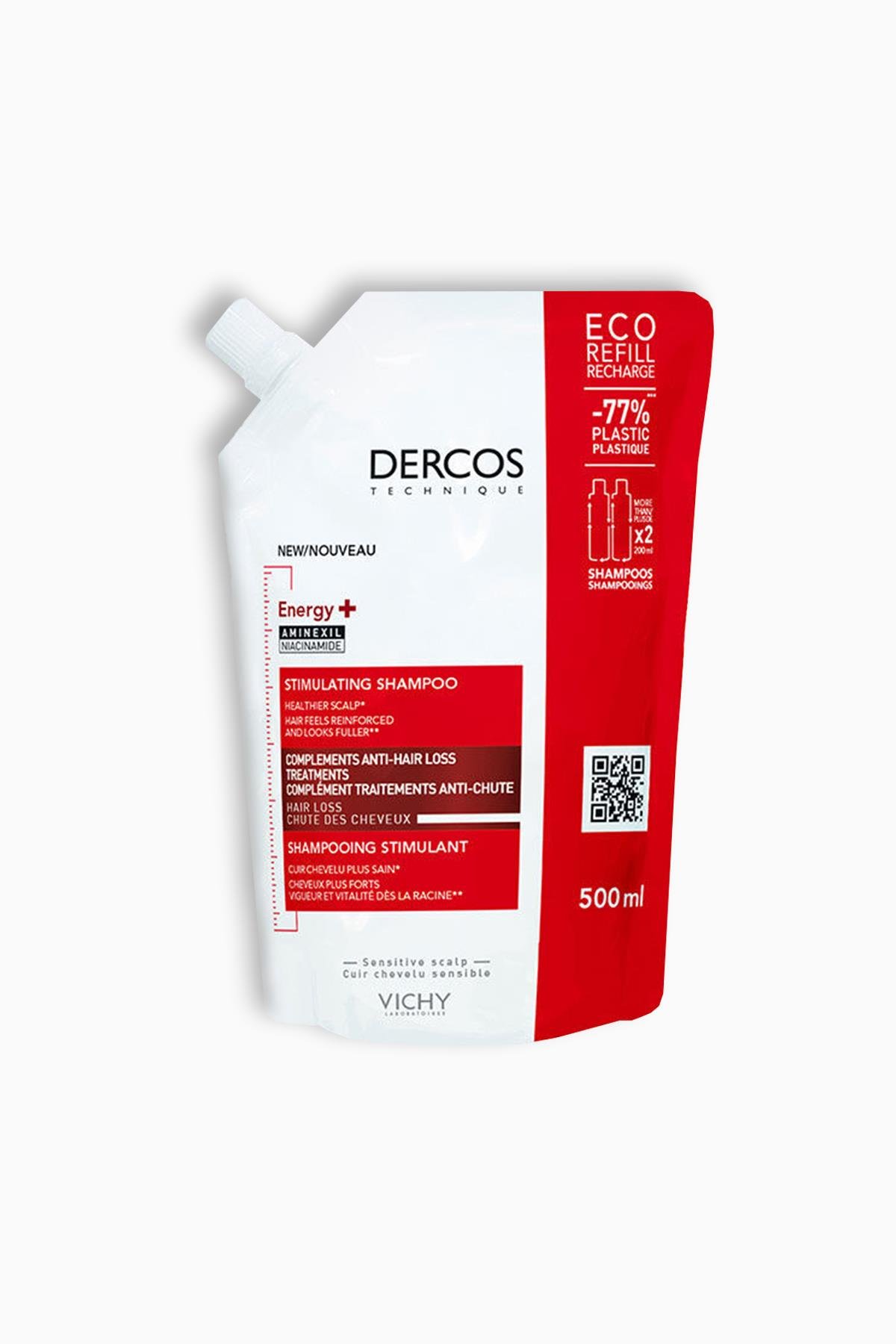 Vichy Dercos Energising Saç Dökülmesine Karşı Şampuan 500 ml - Refill