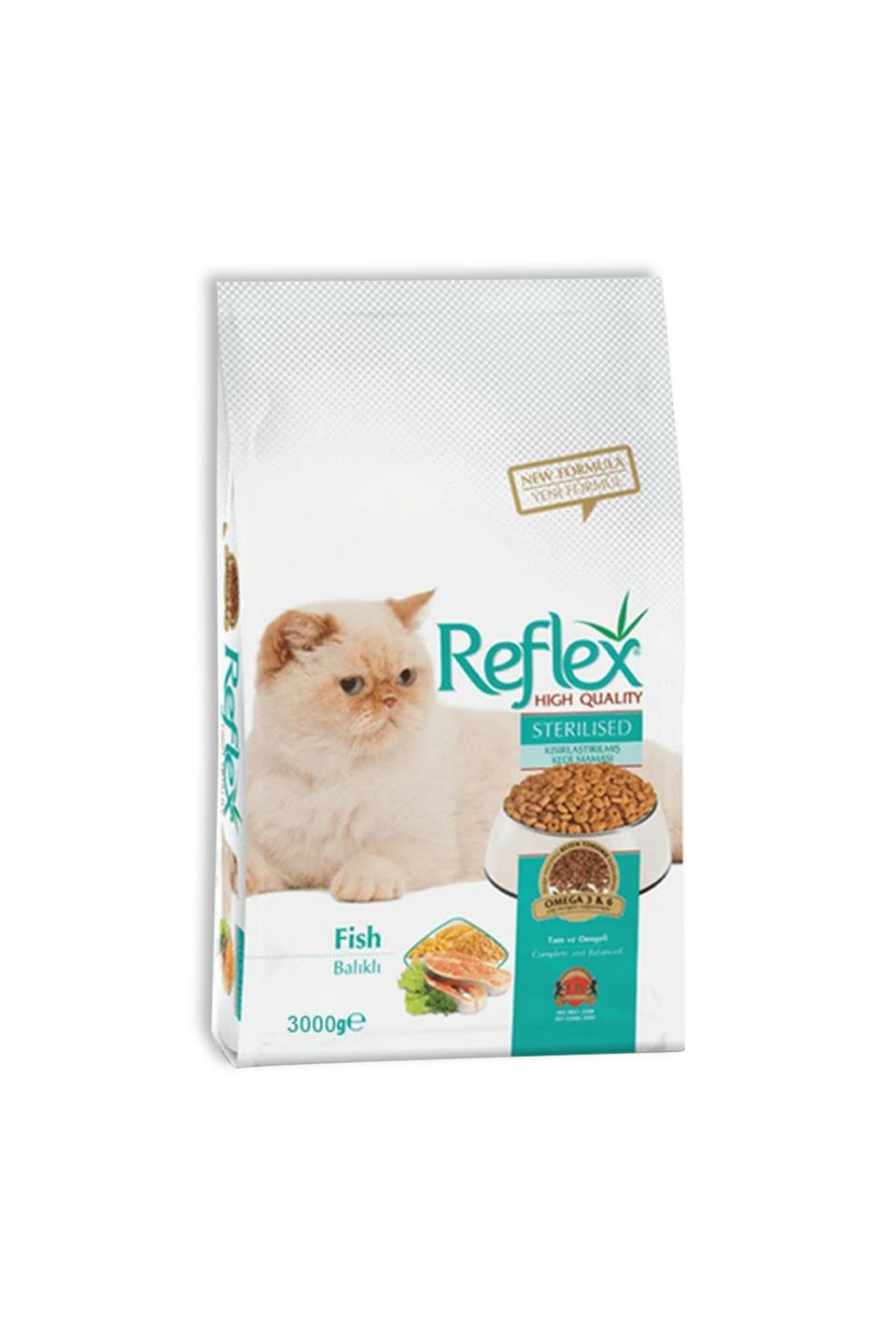 Reflex Balıklı Kısırlaştırılmış Yetişkin Kedi Maması 3 Kg