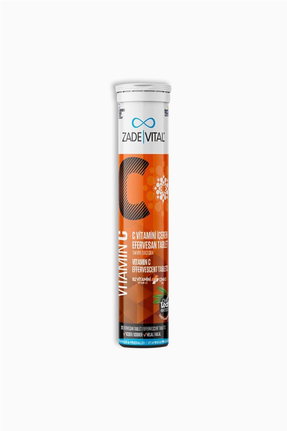 Zade Vital Vitamin C 20 Efervesan Tablet