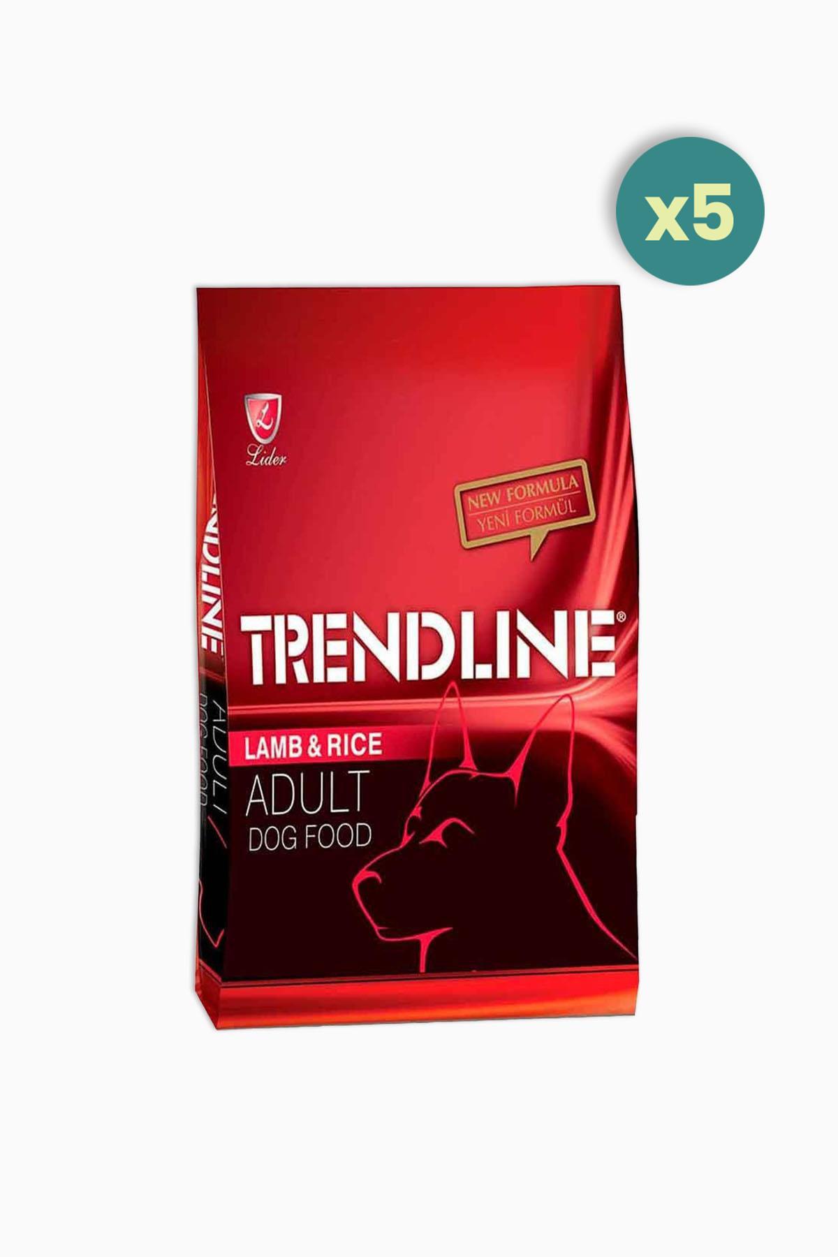 Trendline Kuzu Etli Yetişkin Kuru Köpek Maması 1 Kg 5 Adet
