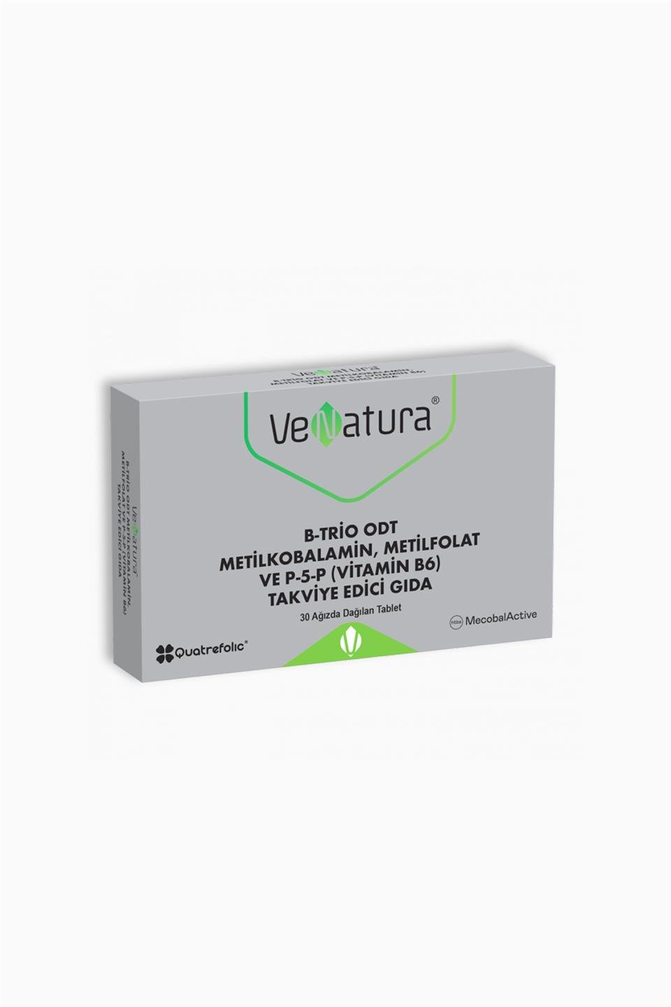 Venatura B-Trio ODT Metilkobalamin Metil Folat ve Vitamin B6 30 Tablet