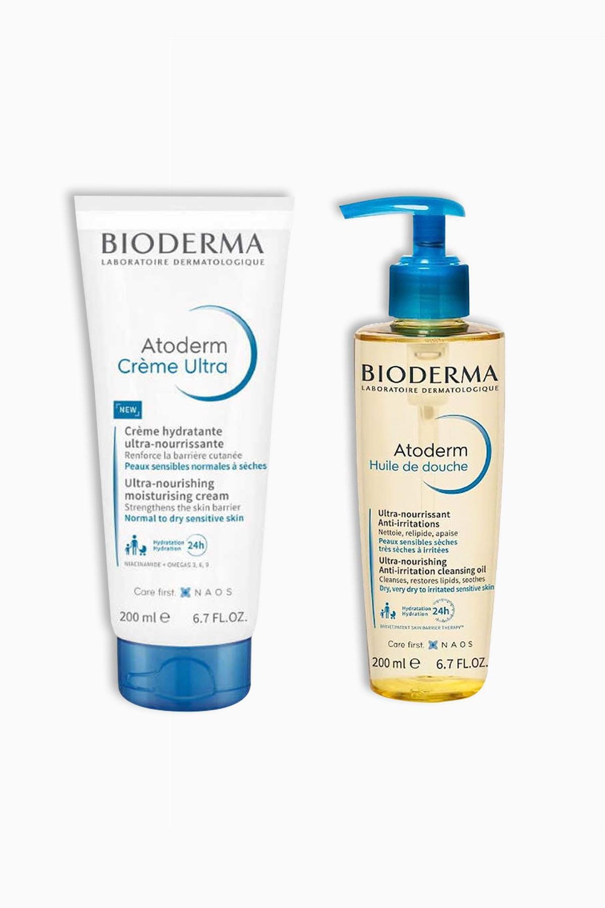 Bioderma Atoderm Cream Ultra 200 ml + Atoderm Shower Oil 200 ml