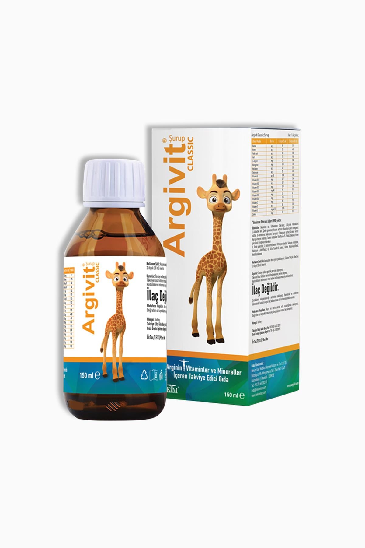 Argivit Vitamin Mineral L-Arjinin Şurup 150 Ml