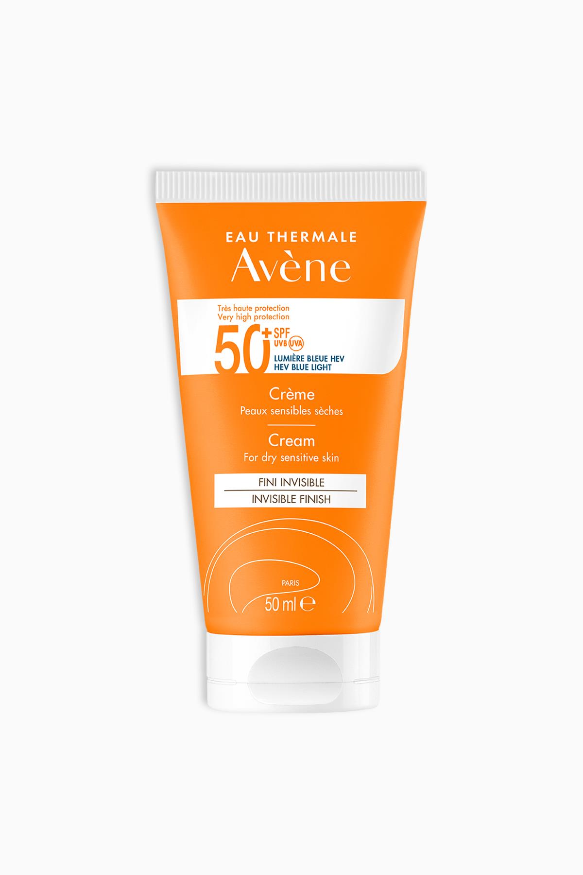 Avene Cream Kuru Ciltler için SPF 50+ Yüksek Korumalı Güneş Kremi 50 ml