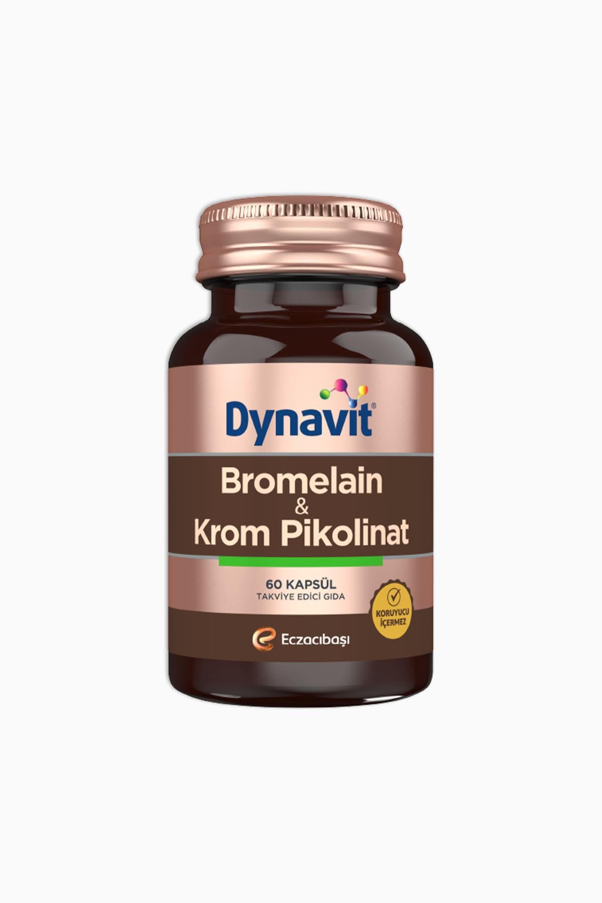 Dynavit Bromelain Krom Pikolinat 60 Kapsül