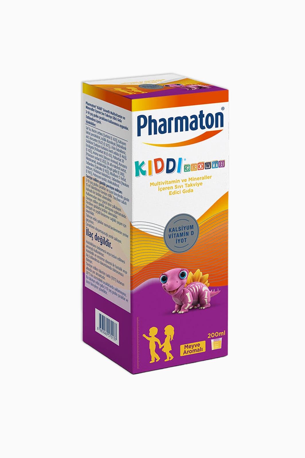 Pharmaton Kiddi Growth Sıvı Takviye Edici Gıda 200 ml	