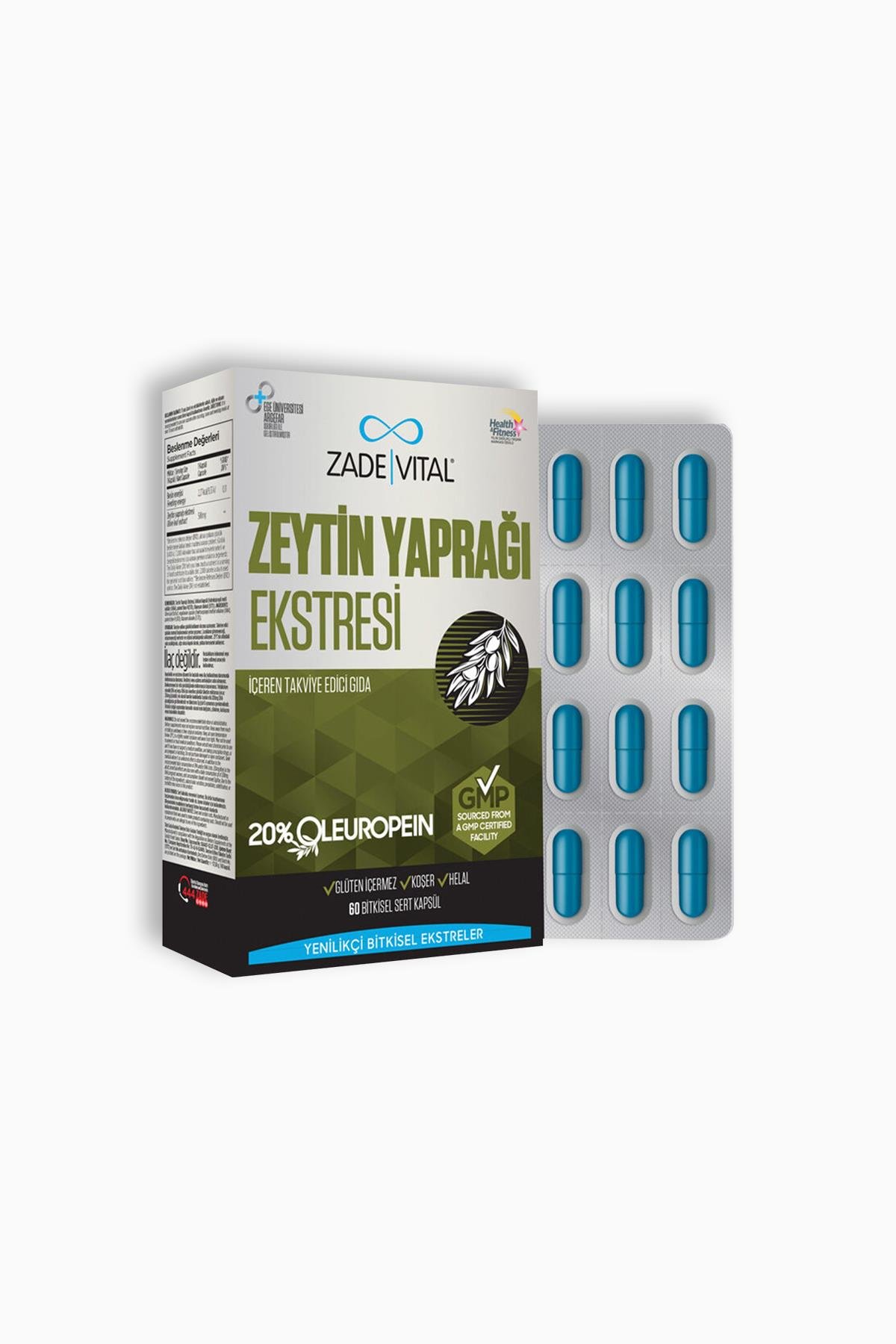 Zade Vital Zeytin Yaprağı Ekstresi 60 Kapsül
