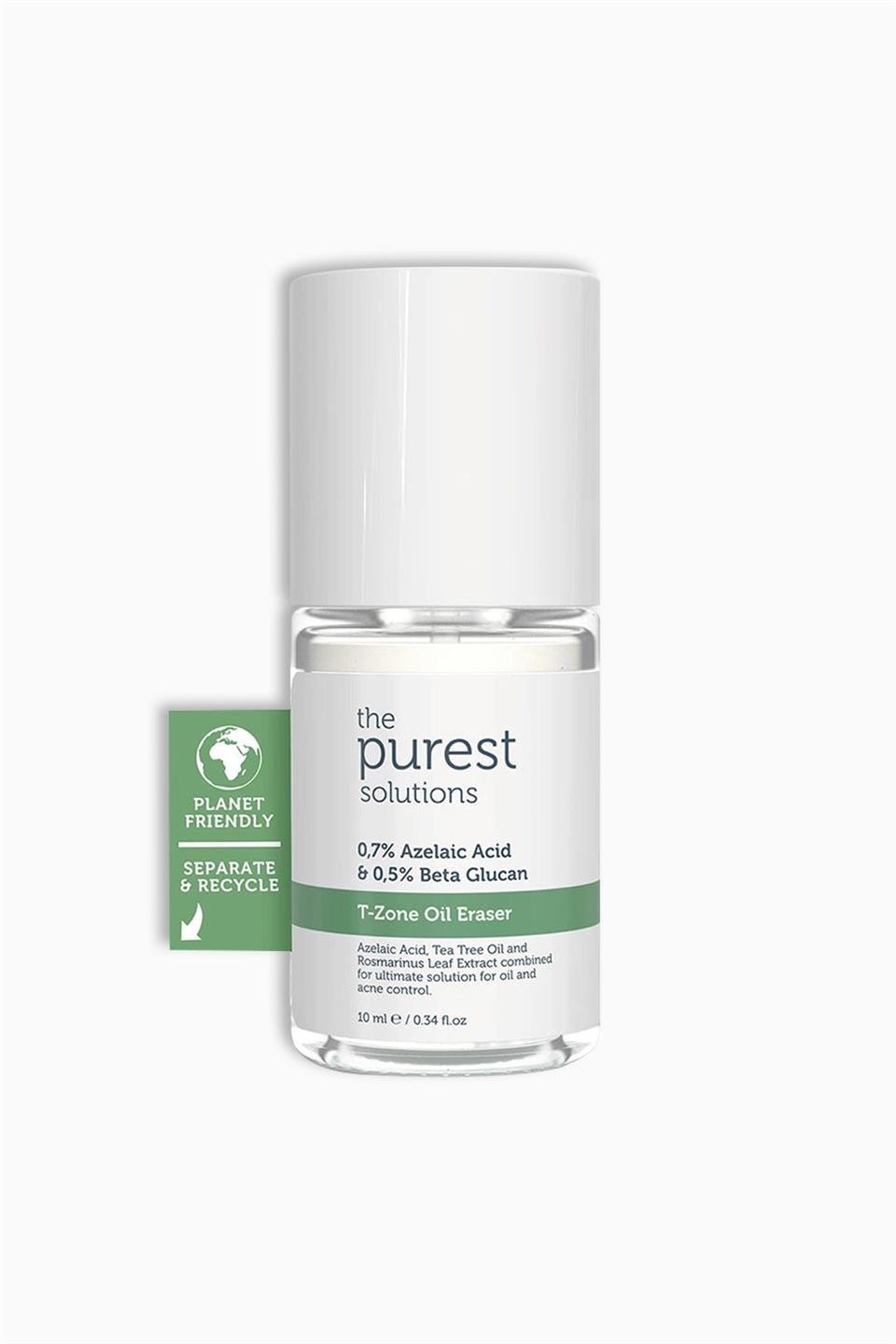 The Purest Solutions T-Zone Oil Eraser 0,7 Azelaic Acid & 0,5 Beta Glucan 10 ml