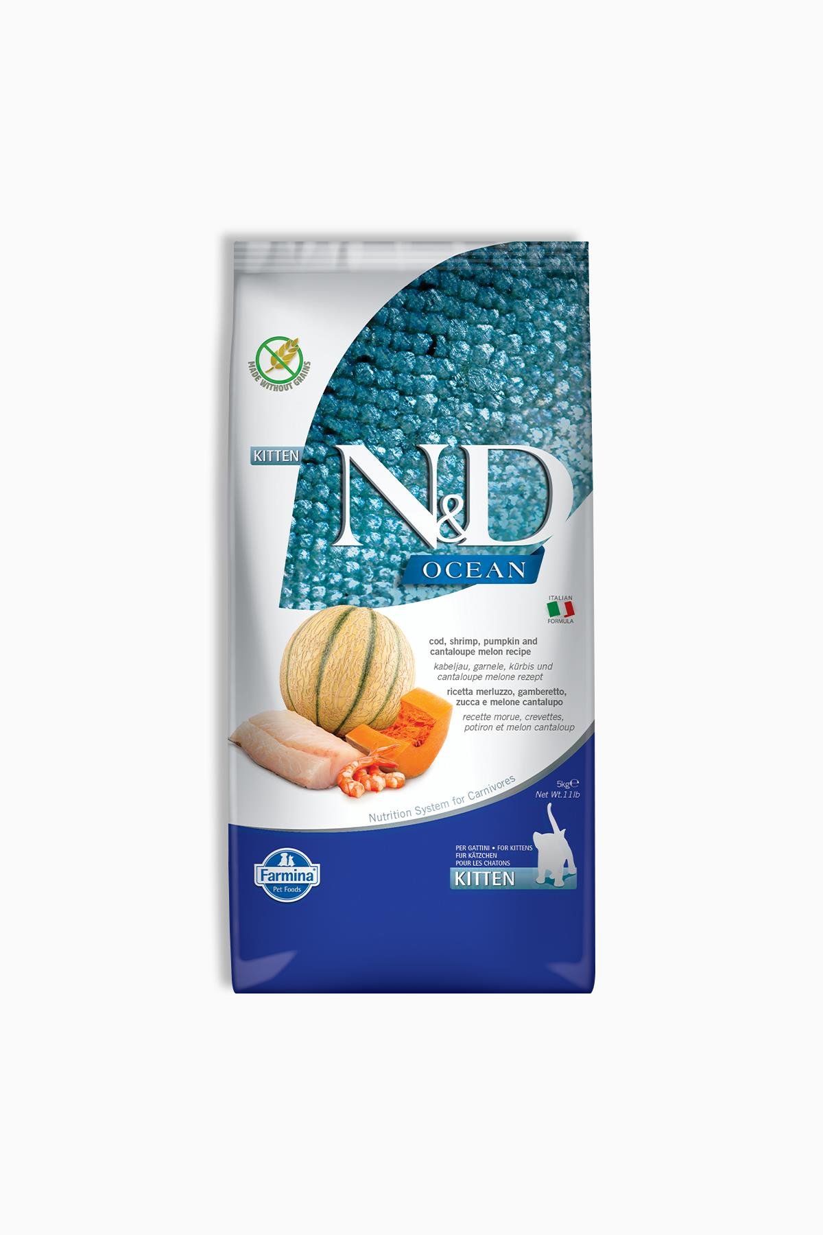 N&D Ocean Morina Balığı, Karides, Balkabağı & Kavun 5 Kg