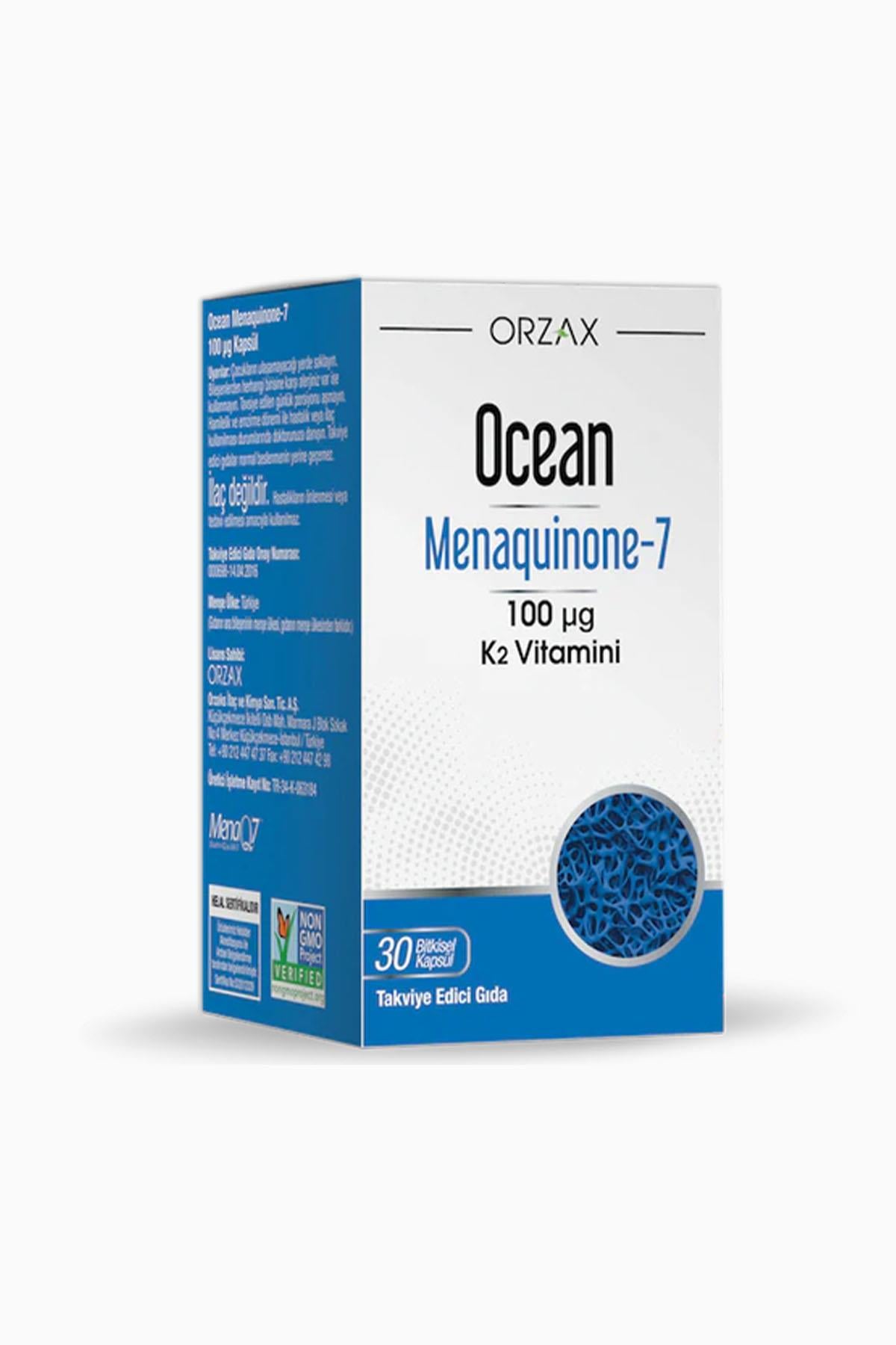 Ocean MK-7 100 mcg Vitamin K2 30 Kapsül