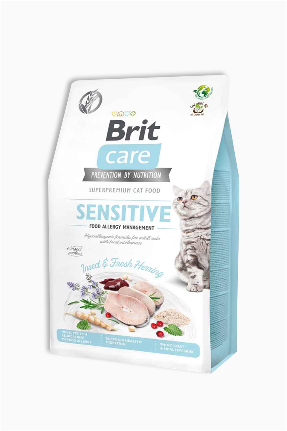 Brit Care Sensitive Hypo-Allergenic Böcek Proteinli Tahılsız Yetişkin Kedi Maması 2Kg | Brit | Brit Care Sensitive Hypo-Allergenic Böcek Proteinli Tahılsız Yetişkin Kedi Maması 2Kg