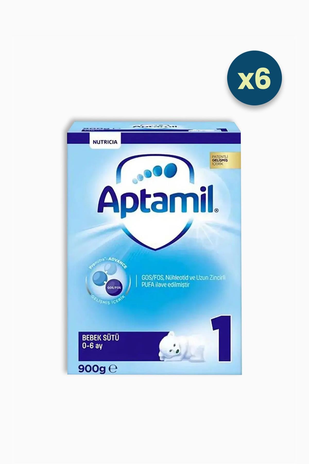 Aptamil 1 Numara Bebek Sütü 900 gr 6 Adet