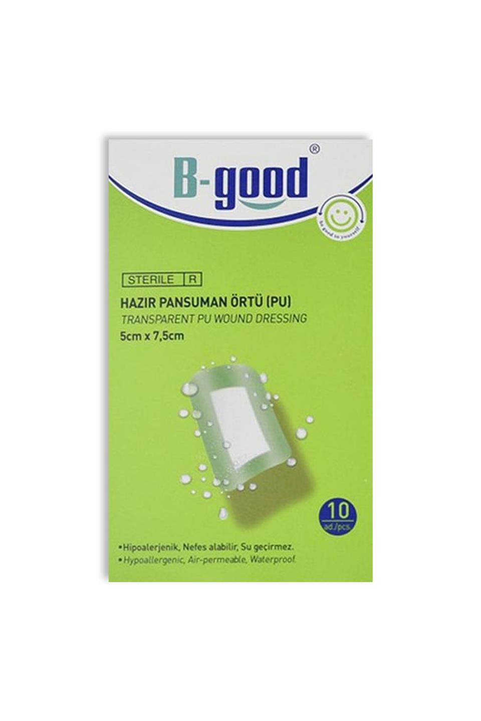 B-Good Hazır Pansuman Örtü Su Geçirmez 5Cm X 7,5 Cm 10'Lu - Eski Ambalaj