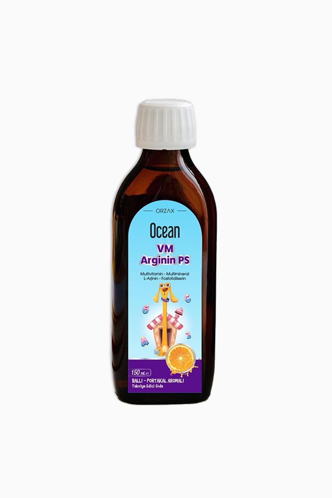 Ocean VM Arginin Ps Ballı Portakal Aromalı Şurup 150 ml