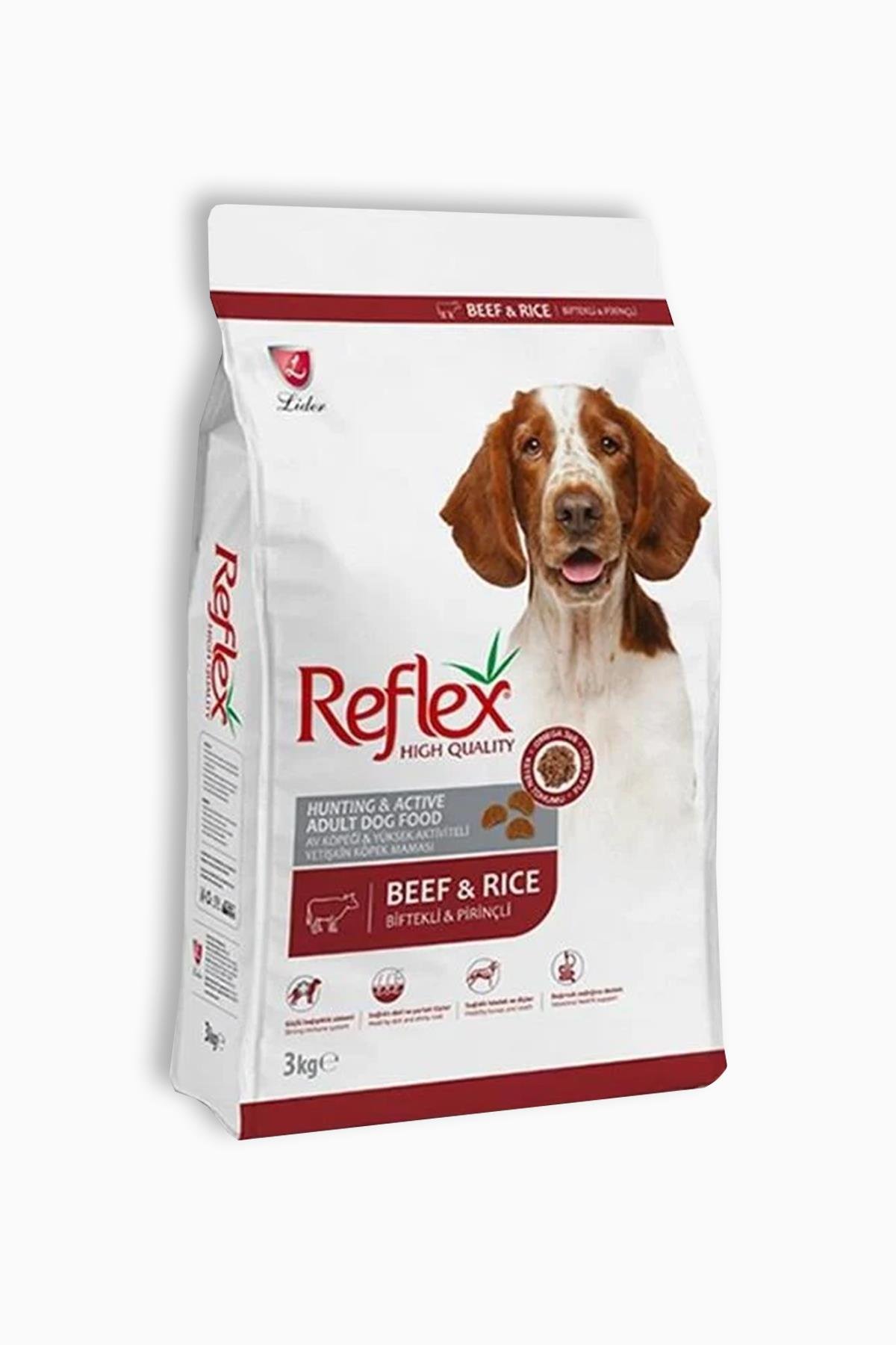 Reflex High Energy Biftekli ve Pirinçli Yetişkin Köpek Maması 3 Kg