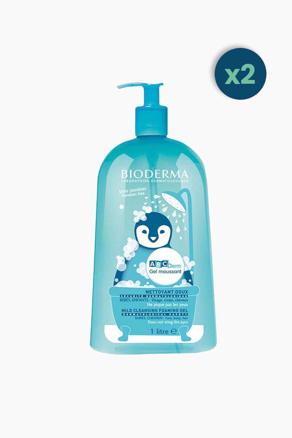 Bioderma Abcderm Foaming Cleanser 1 lt 2 Adet