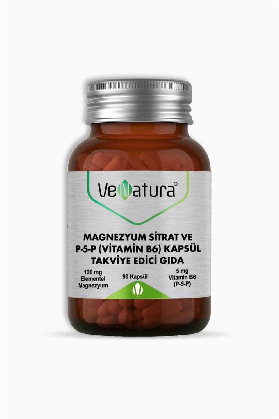 Venatura Magnezyum Sitrat ve P5P Vitamin B6 60 Tablet