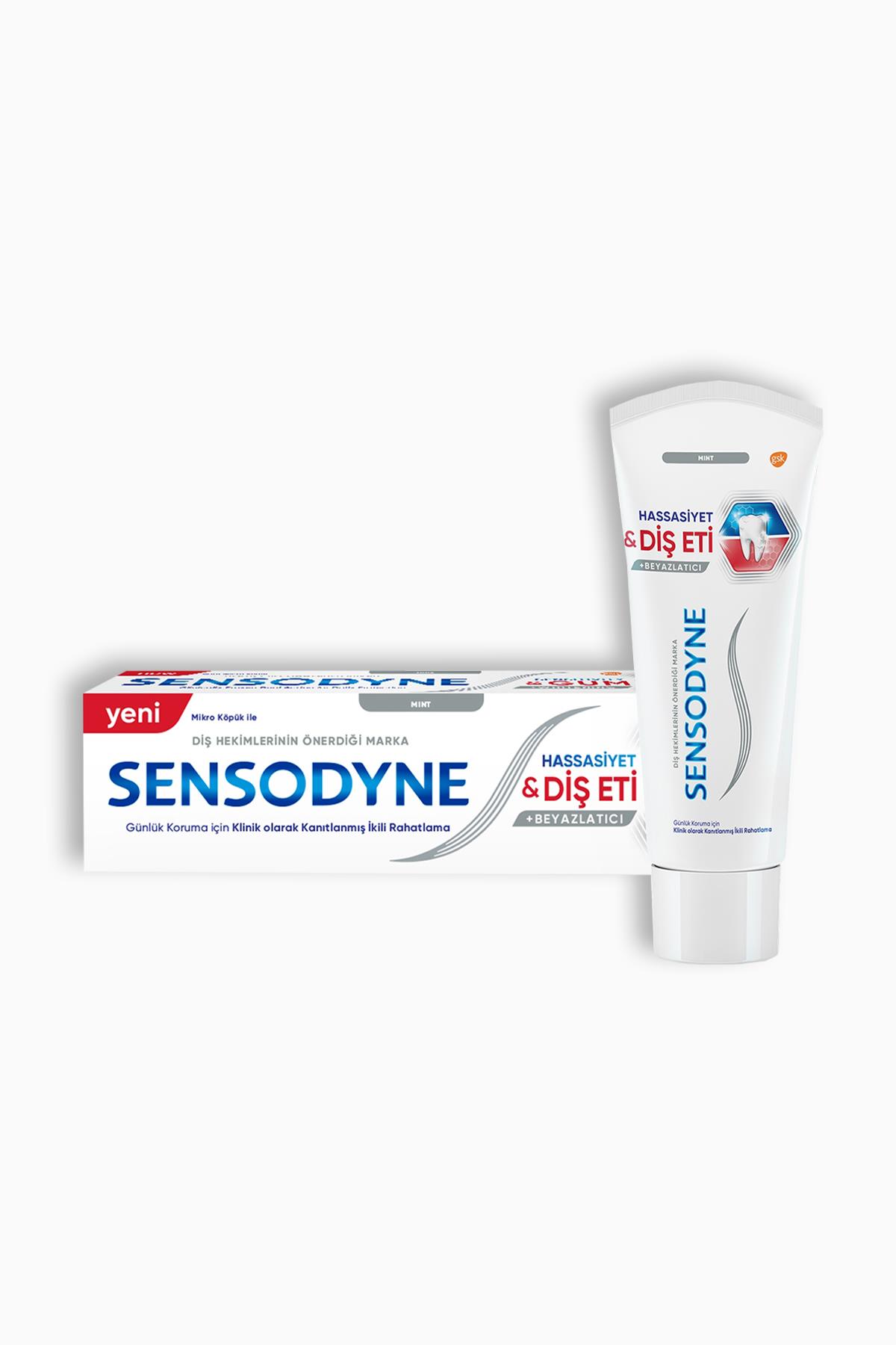 Sensodyne Diş Macunu Hassasiyet Diş Eti Beyazlatıcı Mint 75 ml