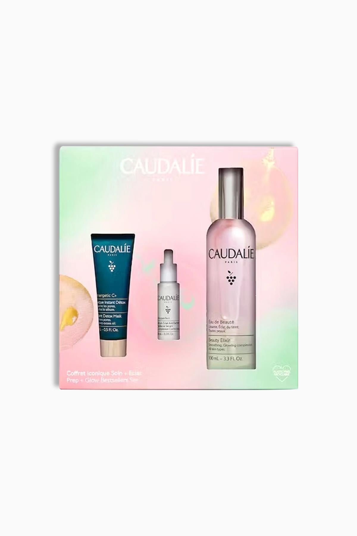 Caudalie Vinergetic Instat Detox Mask 15 ml + Vineperfect Serum 10 ml + Beauty Elixir 100 ml