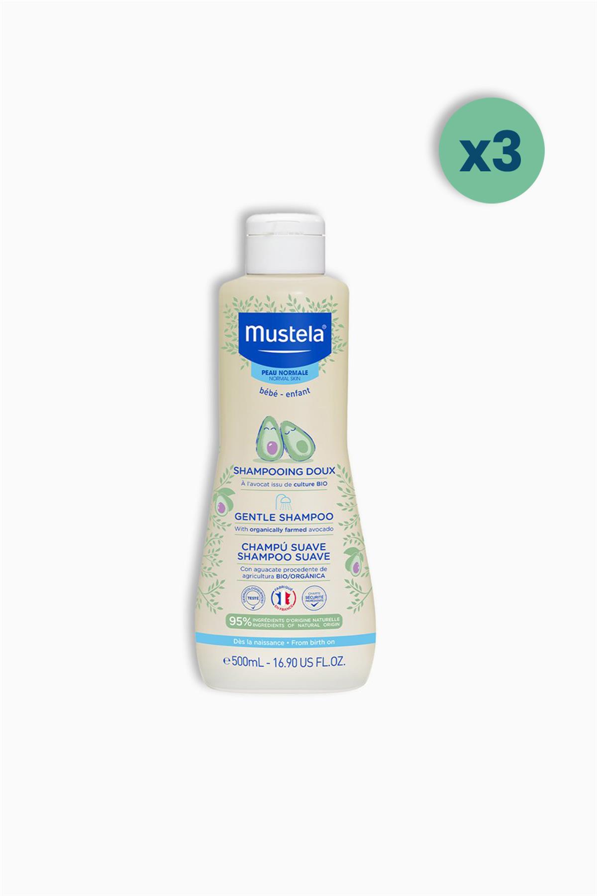 Mustela Papatya Özlü Gentle Shampoo 500 ml 3 Adet