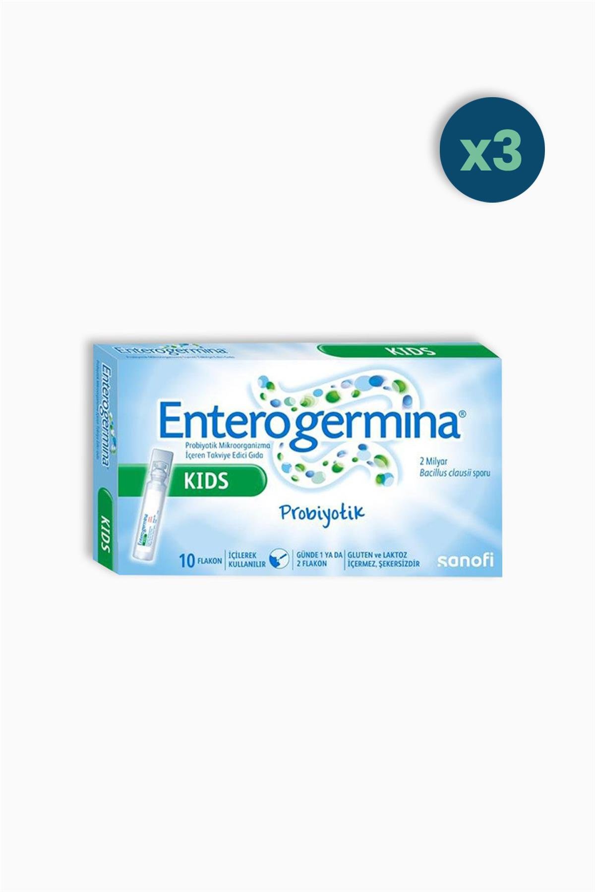 Enterogermina Kids 5 ml x 10 Flakon 3 Adet