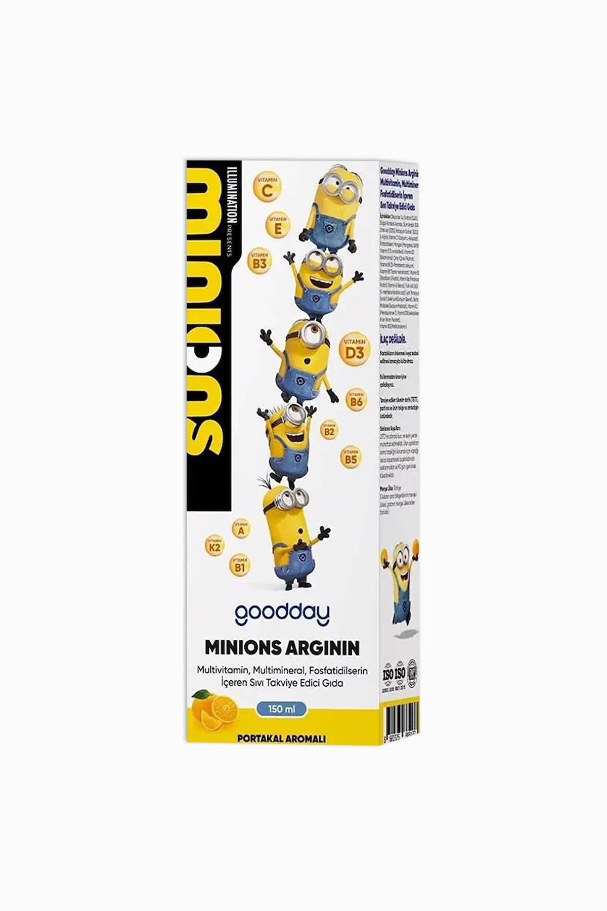 Goodday Minions Arginin Multivitamin Minarel Şurup 150 ml