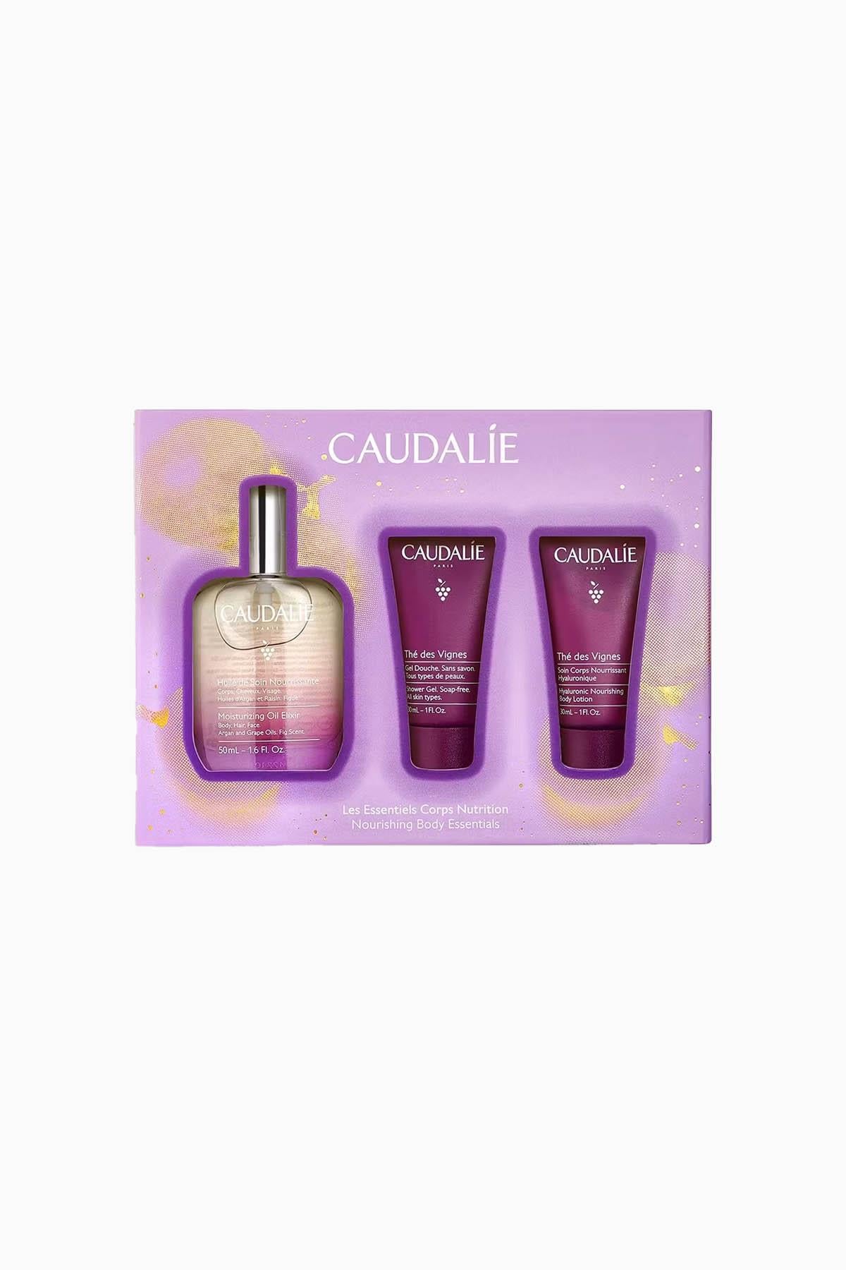 Caudalie Besleyici Elixir Yağ İncir 50ml + Duş Jeli 30ml + Vücut Losyonu 30 ml