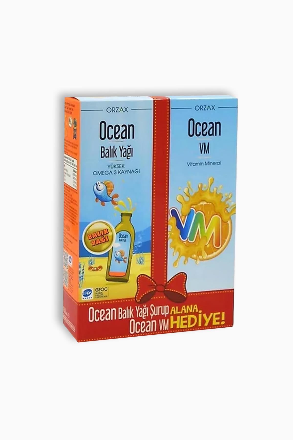 Ocean Portakal Şurup 150 ml + Ocean VM Şurup 150 ml