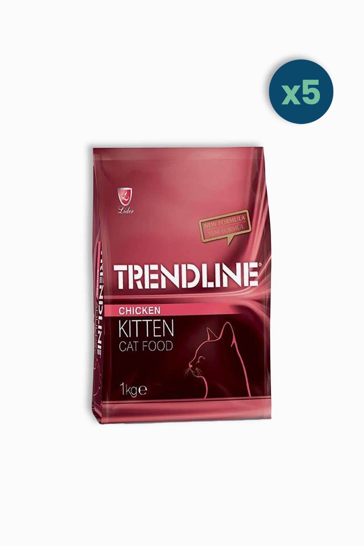 Trendline Tavuklu Yavru Kedi Maması 1 Kg 5 Adet