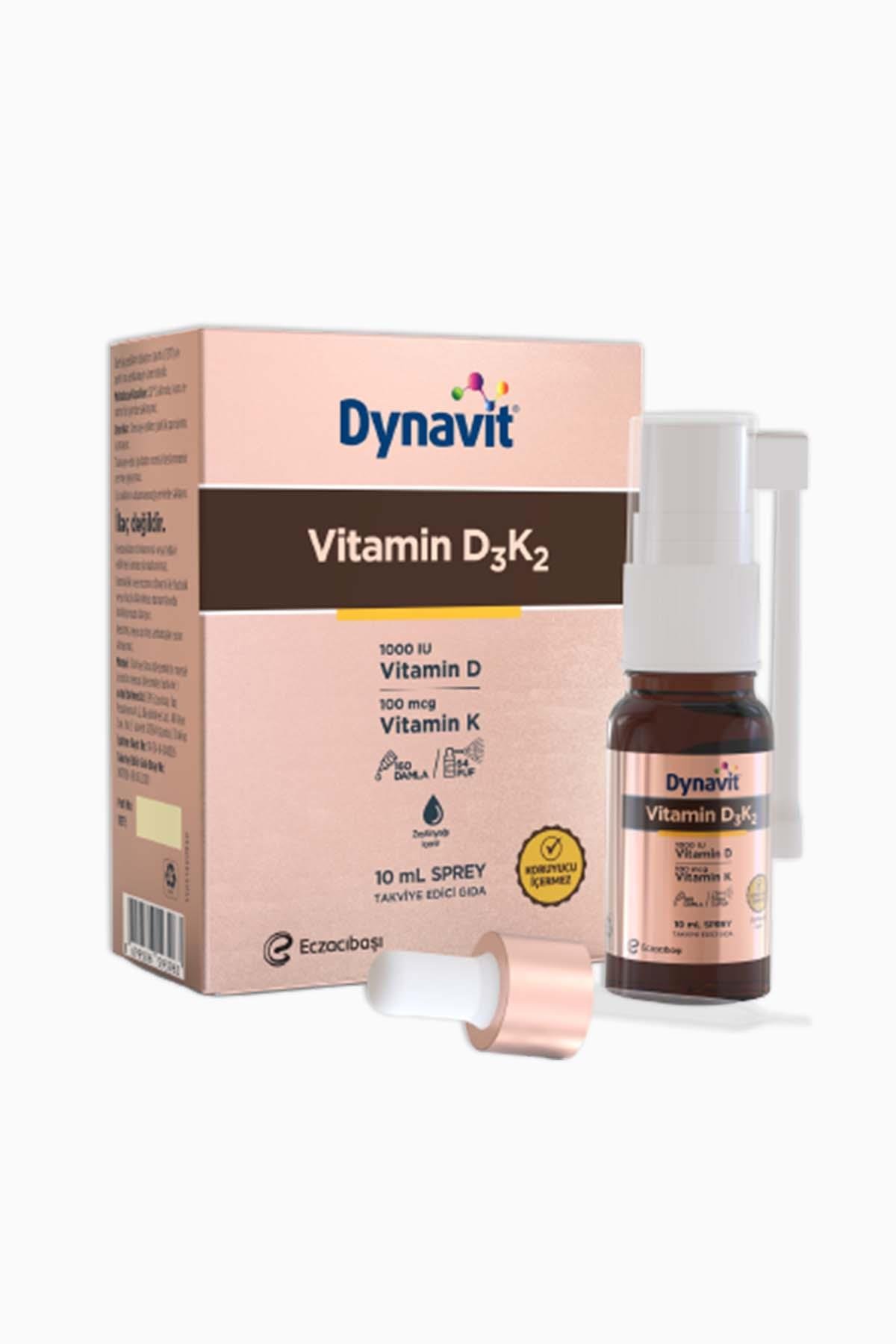Dynavit Vitamin D3K2 Sprey 10 ml