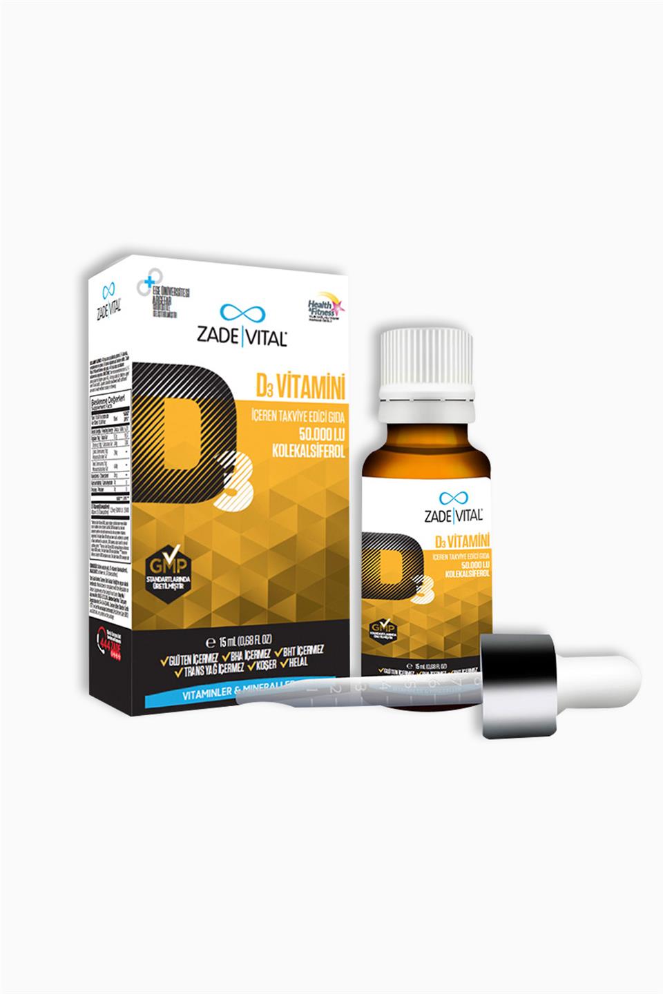Zade Vital D3 Vit Oral Damla 15 ml