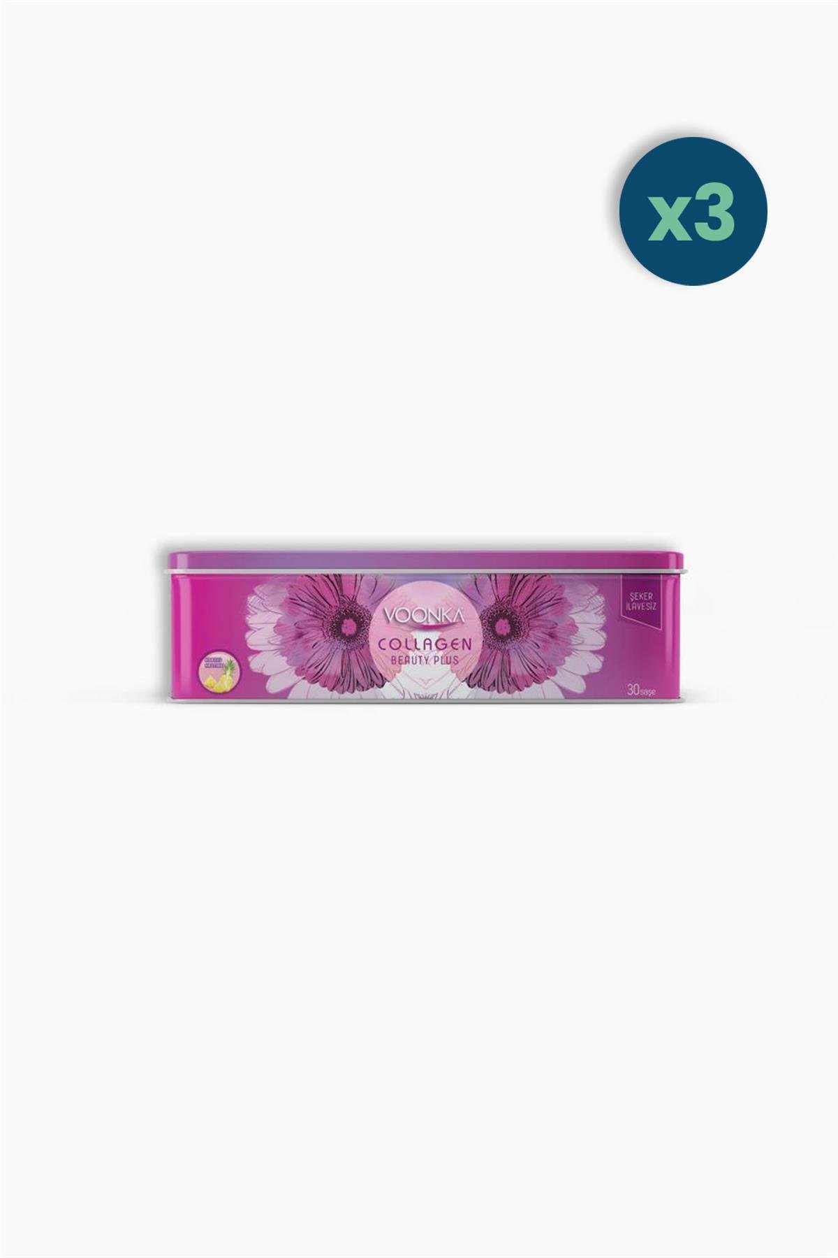 Voonka Collagen Beauty Plus Saşe 30'lu - Ananas Aromalı 3 Adet