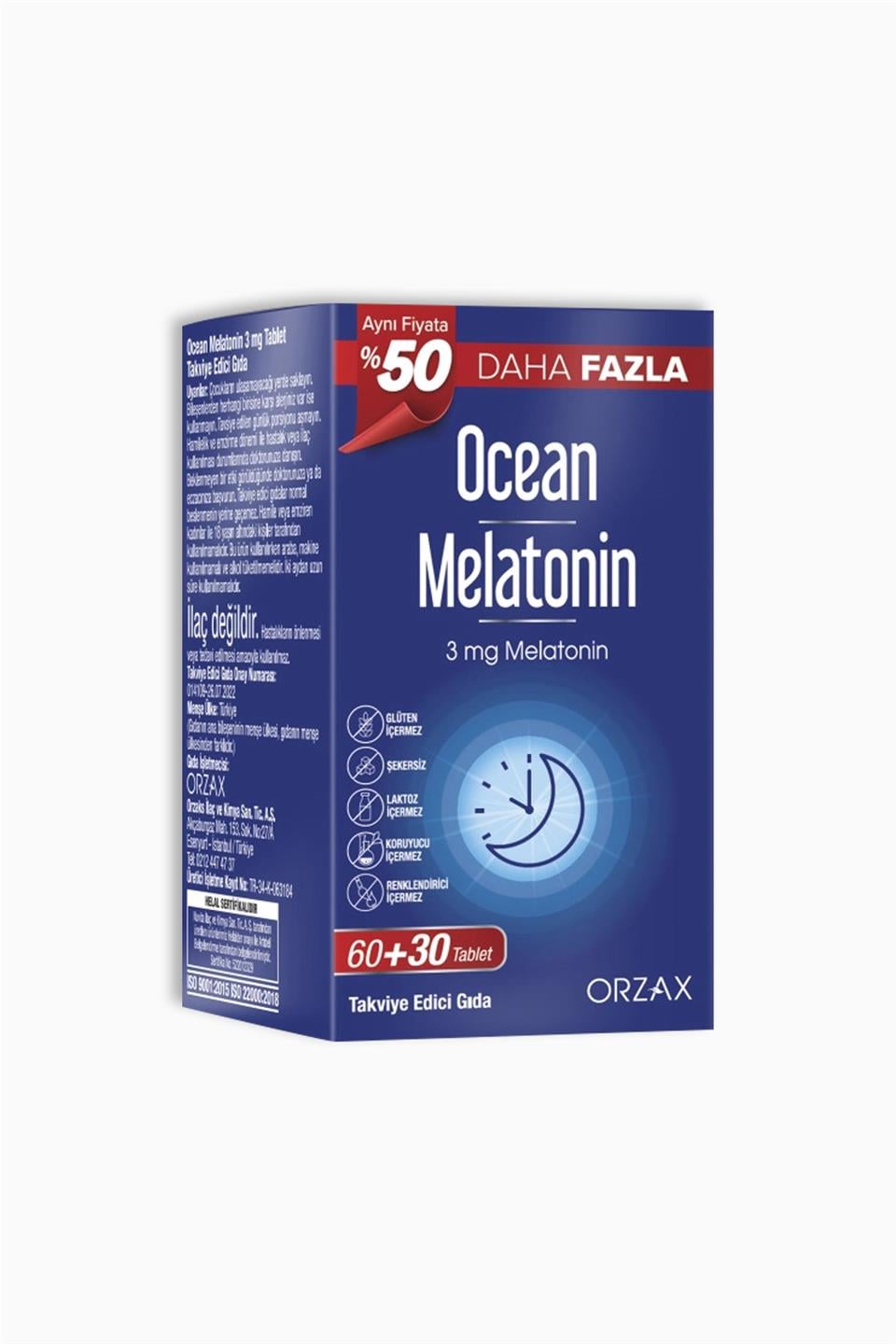 Ocean Melatonin 3 Mg 60+30 Tablet - %50 Daha Fazla