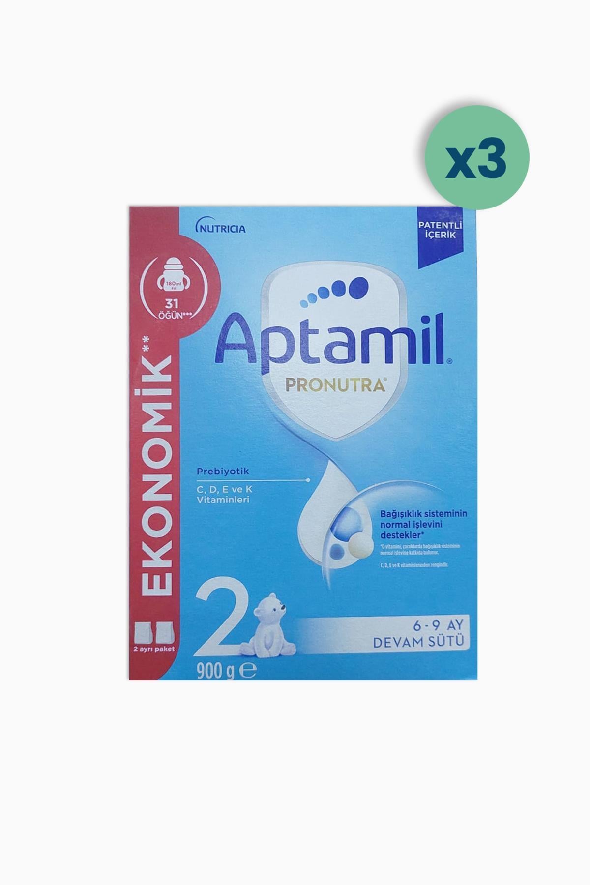 Aptamil Pronutra 2 Devam Sütü 900 gr 3 Adet
