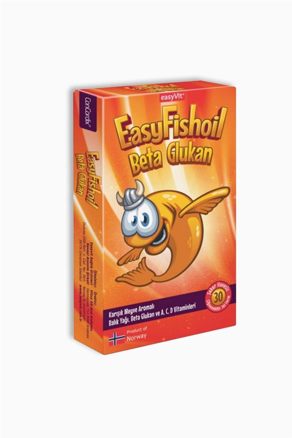 Easy Fish Oil Beta Glucan 30 Çiğnenebilir Jel Form
