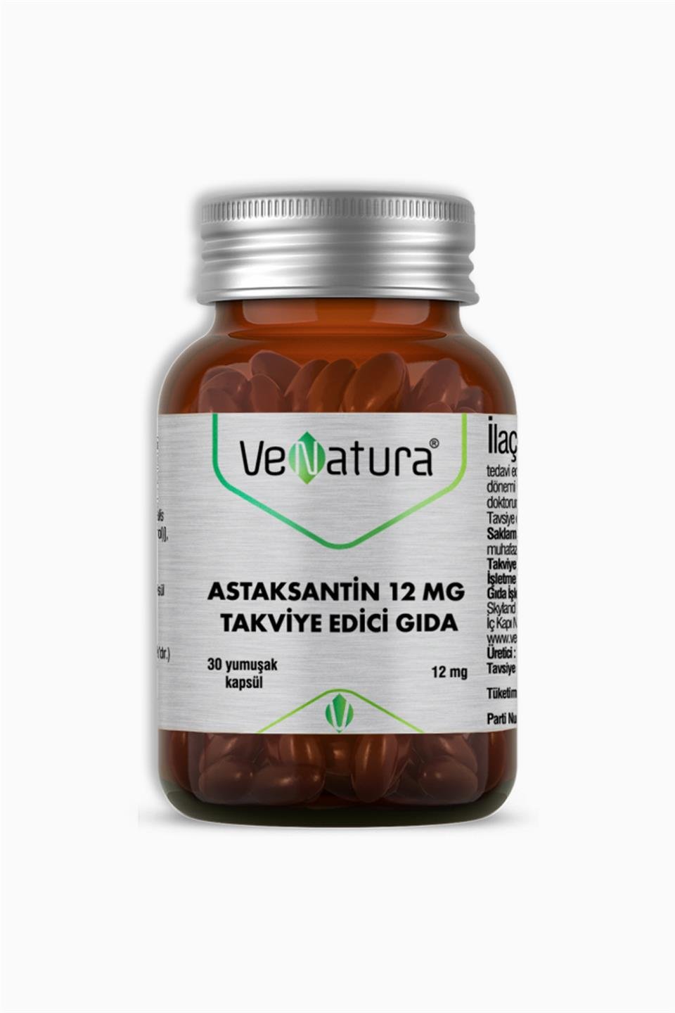 Venatura Astaksantin 12 mg 30 Kapsül
