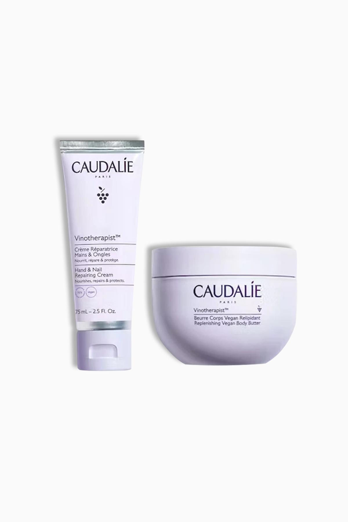 Caudalie Vinoterapist Vegan Vücut Yağı Seti Noel - Balm 250 ml + El Kremi 75 ml