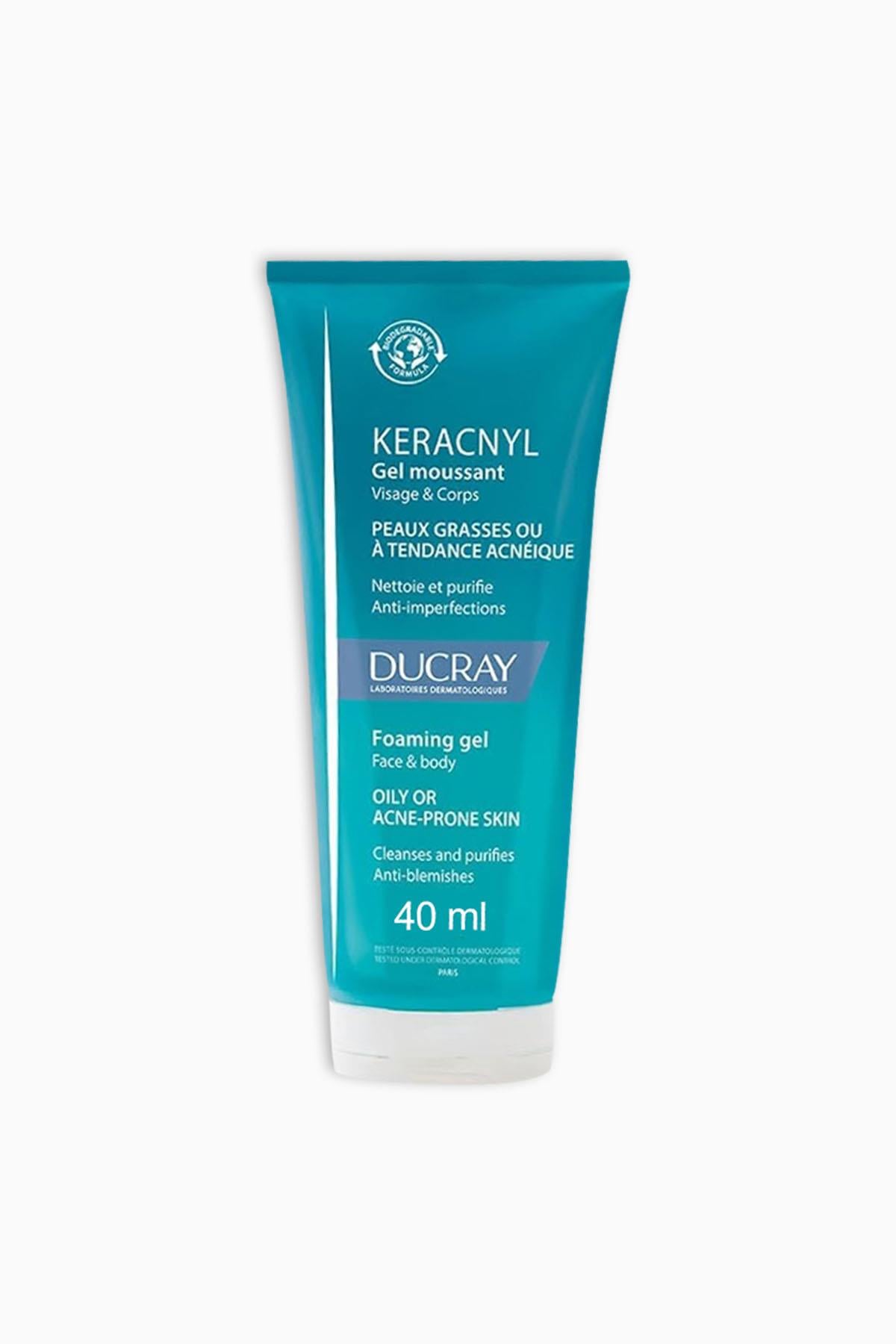 Ducray Keracnyl Yağlı Ve Akneye Eğilimli Ciltler İçin Yıkama Jeli 40 ml