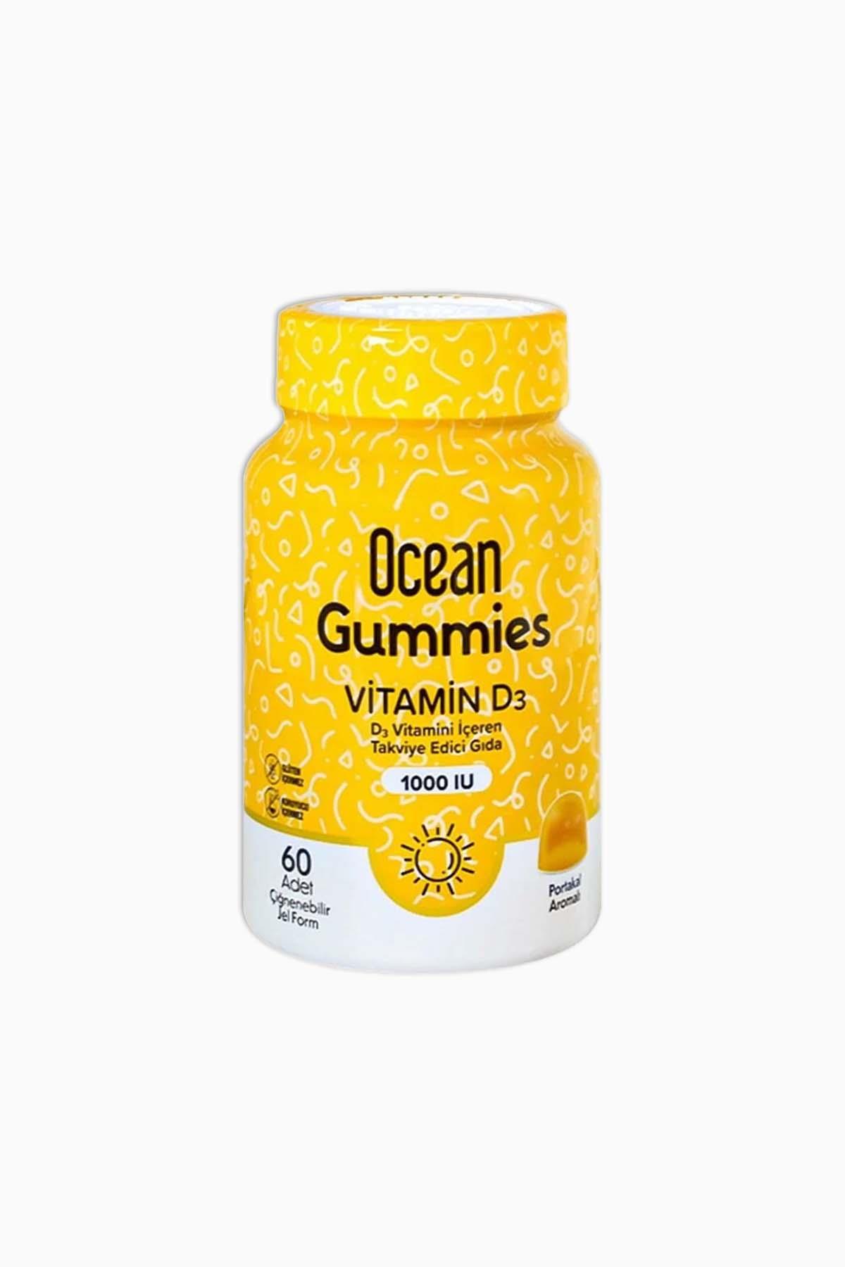 Ocean Gummies Vitamin D3 60 Çiğneme Form