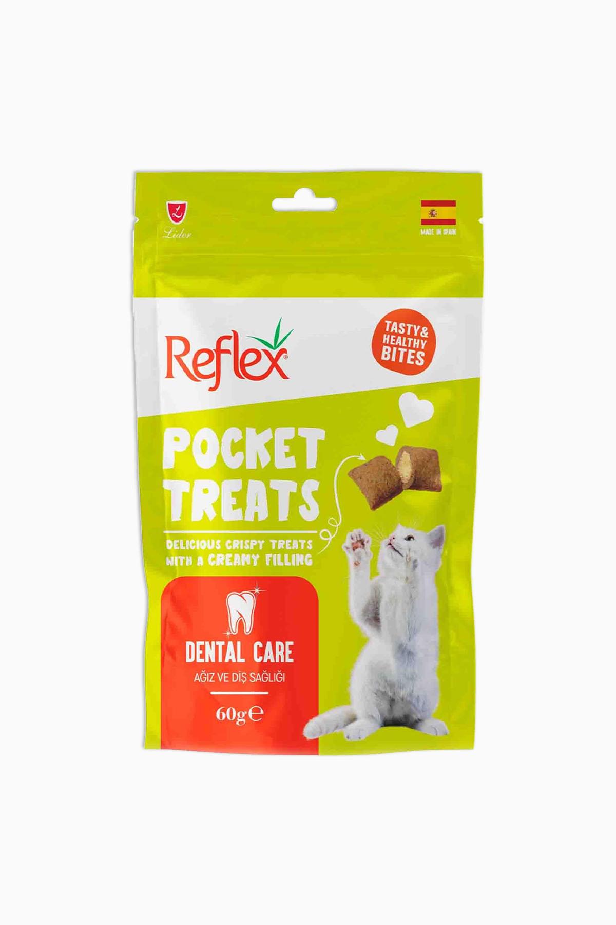 Reflex Pocket Treats Ağız ve Diş Sağlığı Yetişkin Kedi Ödül Maması 60 Gr