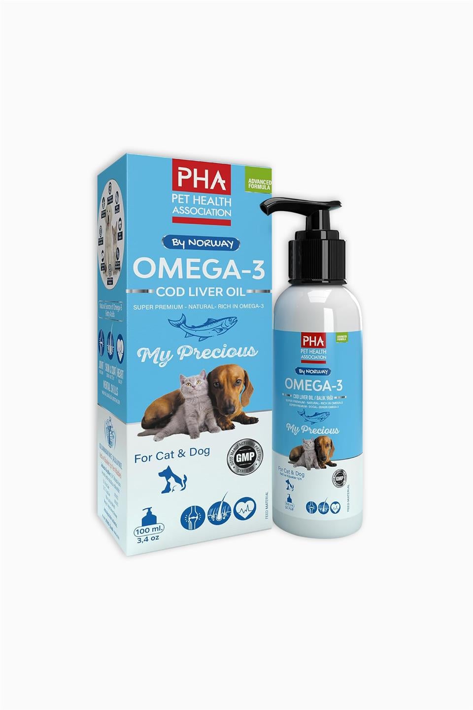 Pha Omega-3 Cod Liver Oil For Cat & Dog 100 Ml