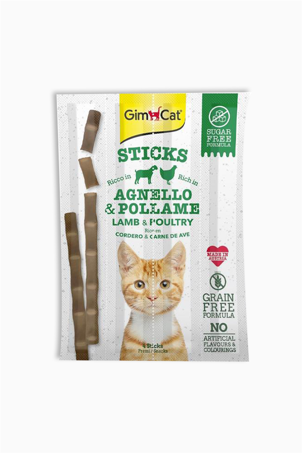 Gimcat Sticks Kuzu&Tavuk 4'Lü Çiğnenti 20Gr | Keypet | Gimcat Sticks Kuzu&Tavuk 4'Lü Çiğnenti 20Gr