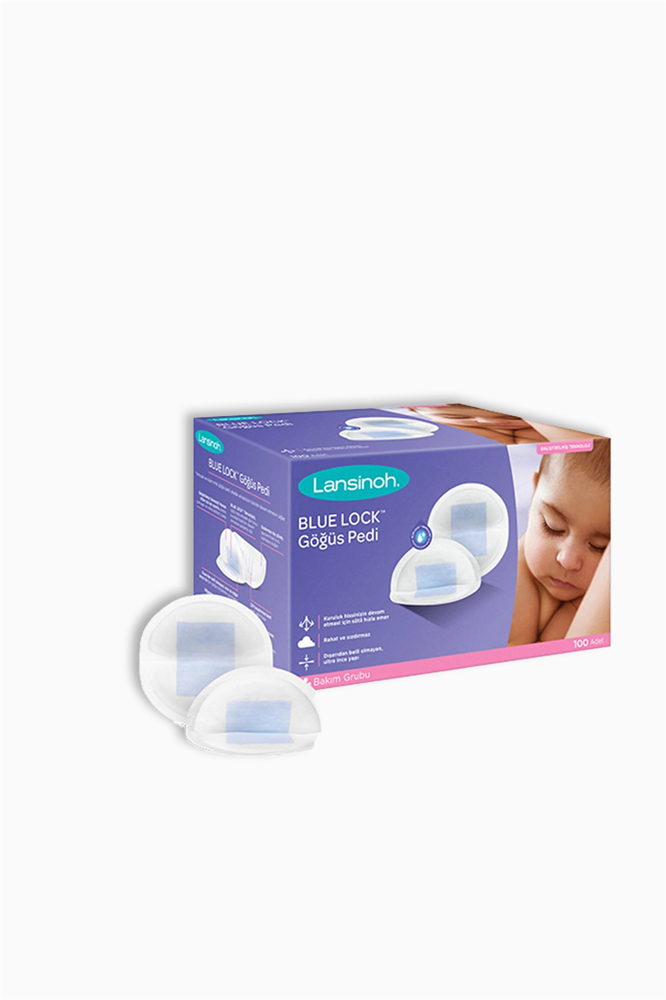 Lansinoh Blue Lock Göğüs Pedi 100 Adet | Lansinoh | Lansinoh Blue Lock Göğüs Pedi 100 Adet