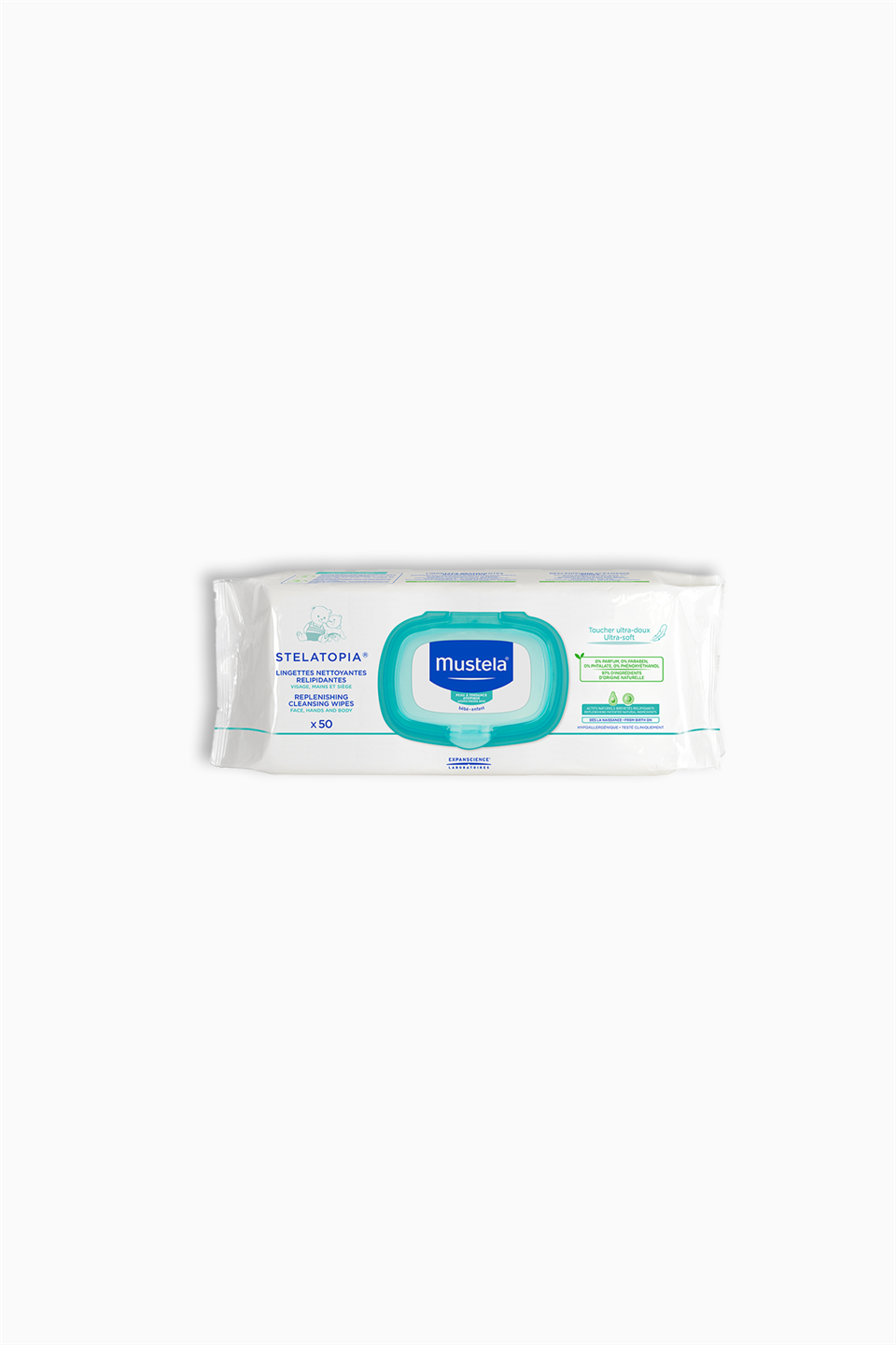 Mustela Stelatopia Replenishing Cleansing Wipes Çok Kuru Ciltler Temizleme Mendil 50'li | Mustela | Mustela Stelatopia Replenishing Cleansing Wipes Çok Kuru Ciltler Temizleme Mendil 50'li