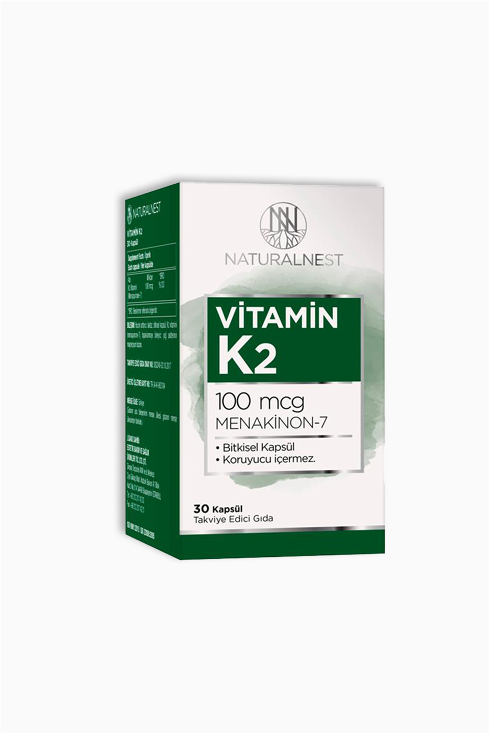 Natural Nest Vitamin K2 30 Kapsül | Natural Nest | Natural Nest Vitamin K2 30 Kapsül